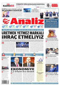 ANALİZ 30 Mayıs 2025 gazete manşeti