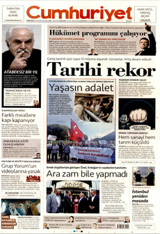 CUMHURİYET 31 Mayıs 2025 gazete manşeti