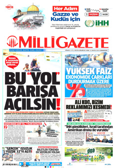MİLLİ GAZETE 31 Mayıs 2025 gazete manşeti