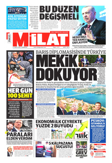 MİLAT 31 Mayıs 2025 gazete manşeti