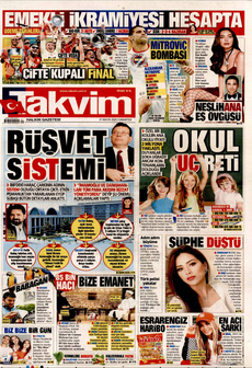 TAKVİM 31 Mayıs 2025 gazete manşeti