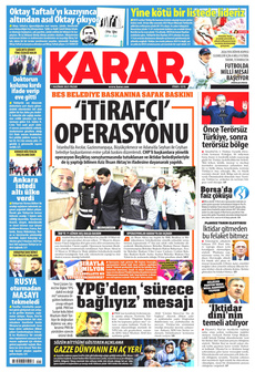 KARAR 1 Haziran 2025 gazete manşeti