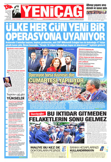 YENİÇAĞ 1 Haziran 2025 gazete manşeti