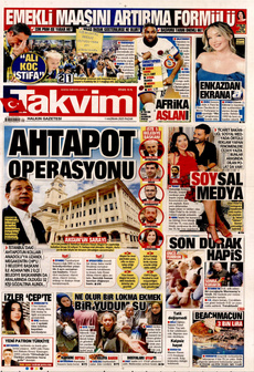 TAKVİM 1 Haziran 2025 gazete manşeti