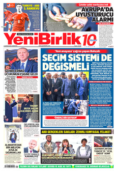 YENİBİRLİK 7 Haziran 2025 gazete manşeti