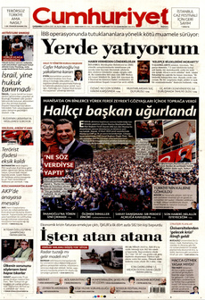 CUMHURİYET 11 Haziran 2025 gazete manşeti