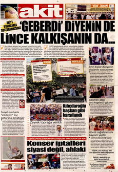 YENİ AKİT 11 Haziran 2025 gazete manşeti