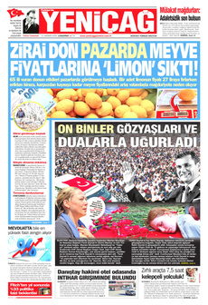YENİÇAĞ 11 Haziran 2025 gazete manşeti
