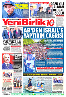 YENİBİRLİK 11 Haziran 2025 gazete manşeti