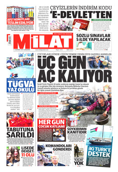 MİLAT 11 Haziran 2025 gazete manşeti