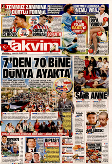TAKVİM 11 Haziran 2025 gazete manşeti