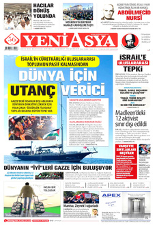 YENİ ASYA 11 Haziran 2025 gazete manşeti