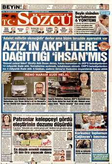 SÖZCÜ 13 Haziran 2025 gazete manşeti