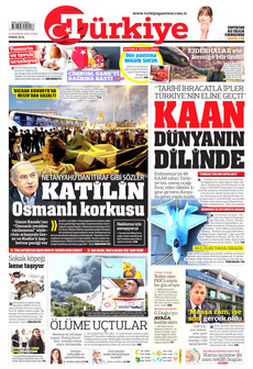 TÜRKİYE GAZETESİ 13 Haziran 2025 gazete manşeti
