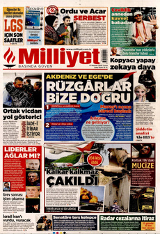 MİLLİYET 13 Haziran 2025 gazete manşeti