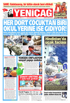 YENİÇAĞ 13 Haziran 2025 gazete manşeti