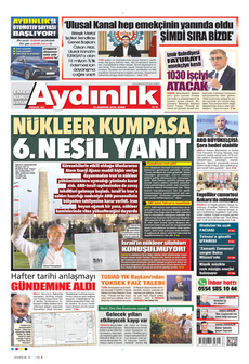 AYDINLIK GAZETESİ 13 Haziran 2025 gazete manşeti