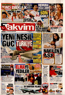 TAKVİM 13 Haziran 2025 gazete manşeti