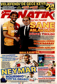 FANATİK 13 Haziran 2025 gazete manşeti