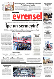 EVRENSEL 13 Haziran 2025 gazete manşeti