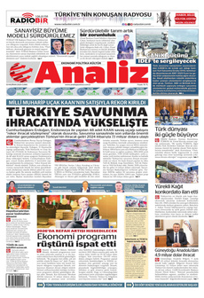 ANALİZ 13 Haziran 2025 gazete manşeti