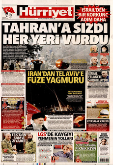 HÜRRİYET 14 Haziran 2025 gazete manşeti