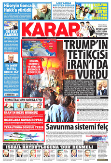 KARAR 14 Haziran 2025 gazete manşeti