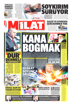MİLAT 14 Haziran 2025 gazete manşeti