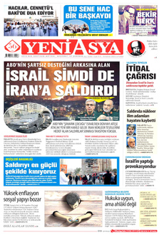 YENİ ASYA 14 Haziran 2025 gazete manşeti