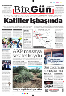 BİRGÜN 14 Haziran 2025 gazete manşeti