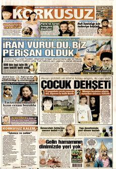 KORKUSUZ 14 Haziran 2025 gazete manşeti
