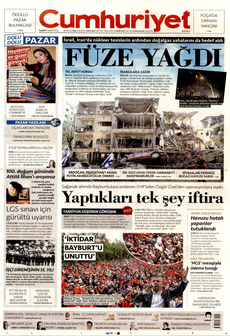 CUMHURİYET 15 Haziran 2025 gazete manşeti