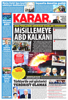 KARAR 15 Haziran 2025 gazete manşeti