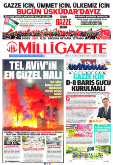 MİLLİ GAZETE 15 Haziran 2025 gazete manşeti