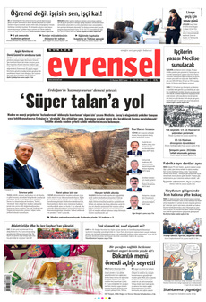 EVRENSEL 15 Haziran 2025 gazete manşeti