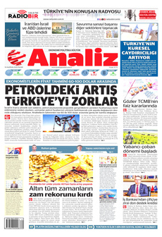 ANALİZ 15 Haziran 2025 gazete manşeti