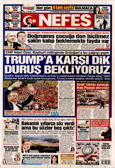 NEFES 15 Haziran 2025 gazete manşeti