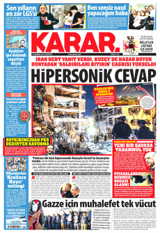 KARAR 16 Haziran 2025 gazete manşeti