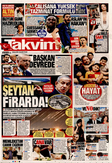 TAKVİM 16 Haziran 2025 gazete manşeti
