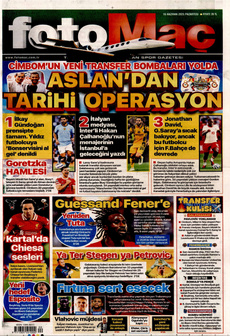 FOTOMAÇ 16 Haziran 2025 gazete manşeti