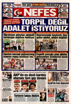 NEFES 16 Haziran 2025 gazete manşeti