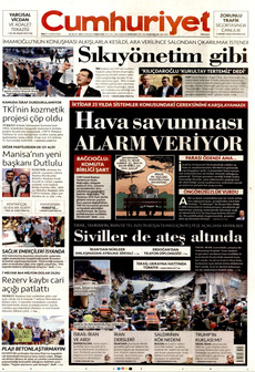CUMHURİYET 17 Haziran 2025 gazete manşeti
