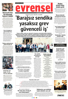 EVRENSEL 17 Haziran 2025 gazete manşeti