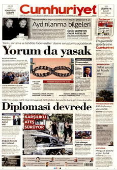 CUMHURİYET 21 Haziran 2025 gazete manşeti