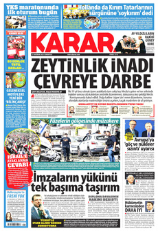KARAR 21 Haziran 2025 gazete manşeti
