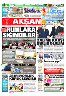 AKŞAM 21 Haziran 2025 gazete manşeti