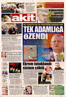 YENİ AKİT 21 Haziran 2025 gazete manşeti