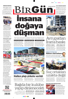 BİRGÜN 21 Haziran 2025 gazete manşeti