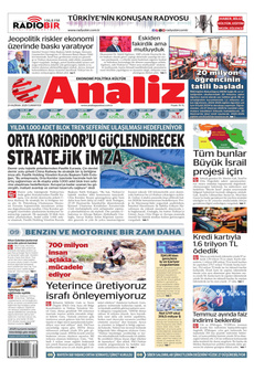 ANALİZ 21 Haziran 2025 gazete manşeti