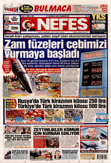 NEFES 21 Haziran 2025 gazete manşeti